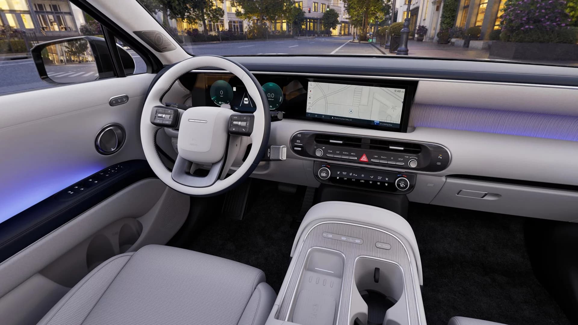 2026 Hyundai Palisade Hybrid Calligraphy gray interior dashboard