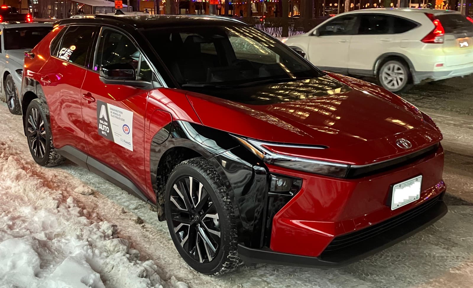 2026 Toyota bZ electric SUV, front three-quarter view