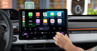 2026 Subaru Uncharted dashboard with standard 14-inch multimedia navigation system