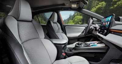 2026 Subaru Uncharted GT interior shown in Gray StarTex upholstery