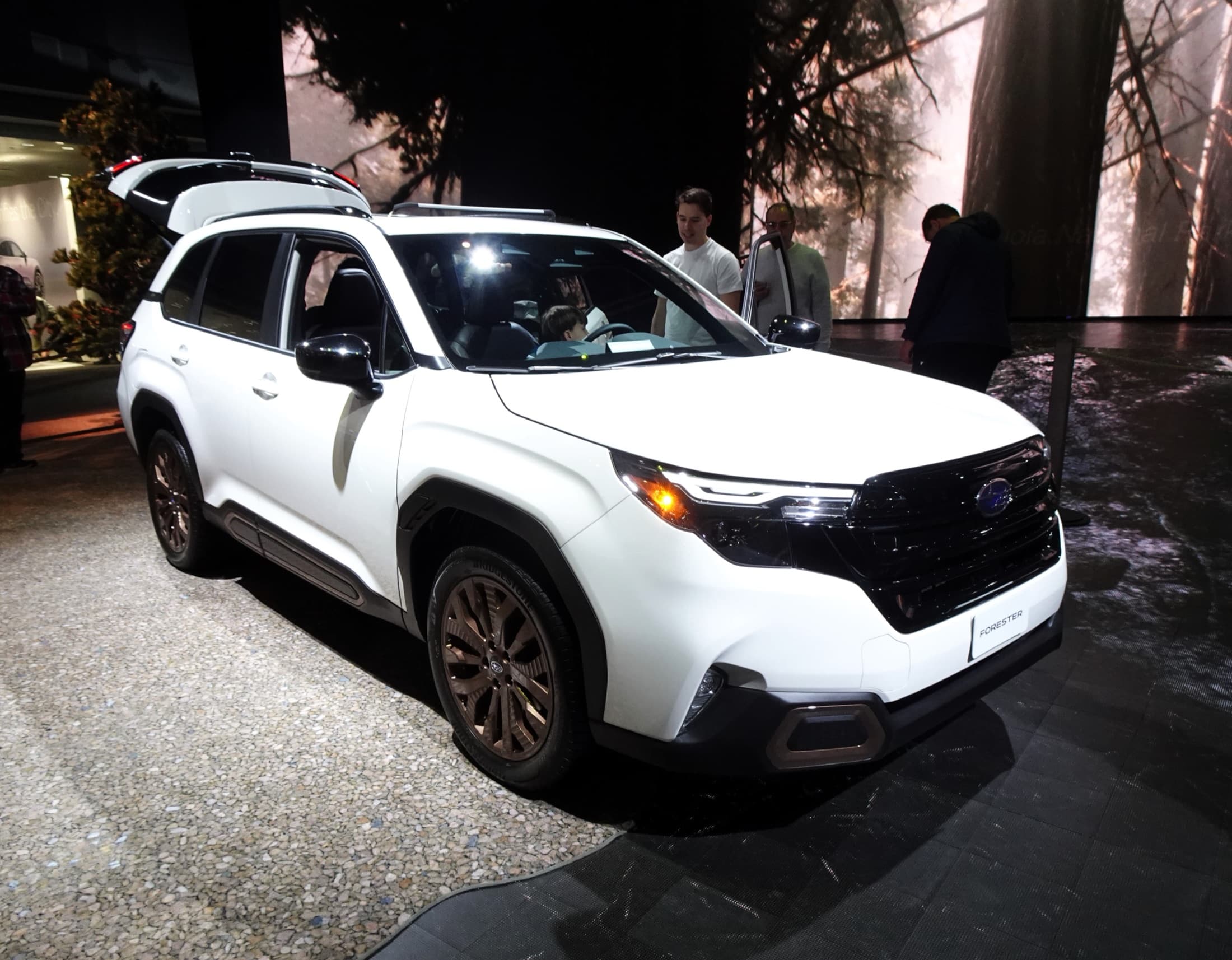 White current-generation Subaru Forester Sport, front exterior view