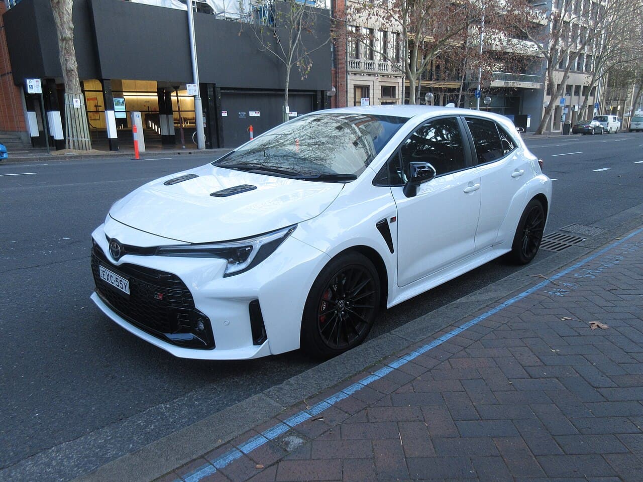 Toyota GR Corolla photographed at an automotive event